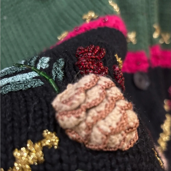 Handknit Cardigan Sweater Size 3X by Storybook Kruts Vintage 90’s - Picture 5 of 16